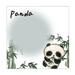 Portable Sticky Notes Cute Panda Bamboo Note Pads Posted it Ink-proof for To Do Lists Checklists Reminders 50 Sheets/Pad