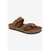 Women's Gracie Sandal by White Mountain in Brown Leather (Size 6 M)