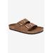 Women's Helga Sandal by White Mountain in Brown Leather (Size 6 M)