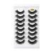 MPWEGNP Multipacks Pairs Lashes Long Dramatic False Eye Volume Lashs Thick Eyelashes Minks Lashes Cat-Eye 8D 8 Pack Fluffys Wispy Eyelashes Lashes Wispy Pack Dramatic Cat Eye Lashes