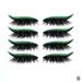 Lbaby 4 Pairs False Eyelashes Reusable Eyeliner Stickers Thick Fluffy Eyelashes Invisible Self-Adhesive Eye Line Strip Sticker Eye Makeup Tool A4O8