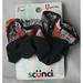 Scunci Hair Scrunchies Ponytail Holders Black/Red 2-pack