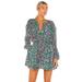 Free People Dresses | Free People Flower Fields Mini Dress Emerald Combo - S | Color: Green/Pink | Size: S