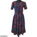 Lularoe Dresses | Lularoe Amelia Dress | Color: Black/Blue | Size: M