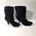 Jessica Simpson Shoes | Jessica Simpson Size 7.5b Cornelia Black Leather Slouchy Heeled Ankle Boots | Color: Black | Size: 7.5