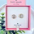 Kate Spade Jewelry | Kate Spade Cubic Zirconia Gold Stud Earrings Nwt | Color: Gold | Size: Os