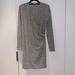 Anthropologie Dresses | Anthropologie. Gray Faux-Wrap Dress. Size M. 36 Inches From Shoulder To Hem. | Color: Gray | Size: M