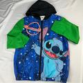 Disney Jackets & Coats | Disney Stitch Wind Breaker Jacket | Color: Blue/Green | Size: Lb