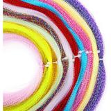 Manwang 200Pcs Fly Tying Materials Fly Fishing Line Spiral Multi-Color Fly Fishing Crystal Flash Flashabou Tinsel for Making Fly Fishing Lure Flies
