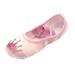 JDEFEG Shoes for Girls 9 Years Old Children Shoes Dance Shoes Warm Dance Ballet Performance Indoor Shoes Yoga Dance Shoes Little Girl Light Up Shoes Rose Gold 27