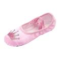 JDEFEG Shoes for Girls 9 Years Old Children Shoes Dance Shoes Warm Dance Ballet Performance Indoor Shoes Yoga Dance Shoes Little Girl Light Up Shoes Pink 30