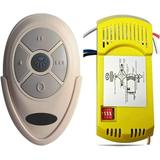 Universal Ceiling Fan Remote Control and Receiver Kit Replacement for Hampton Bay Hunter KUJCE9603 FAN-35T Kit Yellow