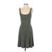 Old Navy Casual Dress - A-Line Scoop Neck Sleeveless: Green Color Block Dresses - Women's Size Small