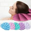 CHUANK Bath Pillows for Tub Flower Shaped Inflatable Spa Bathtub Pillow Cushion Rest with Suction Cups Head Neck Support Washable Quick Dry