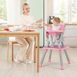 Babyjoy 8-in-1 Baby High Chair Convertible Dining Booster Seat with