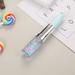 Office Supplies Gifts Students School Cartoon Ball-point Pen Glitter Gel Stationery Lipstick Shape Pen 0.5mm Signature Pens LAKE BLUE