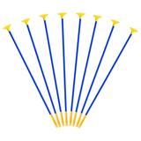 8pcs Plastic Arrow with Sucker Bow and Arrow Accessories Arrow Plaything Sports Toys Sports Supplies for Boys Girls (52cm Arrow