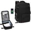 30L Expandable Backpack Business Backpack Men s Flight-Tested Backpack Hand Luggage Backpack Laptop Bag with USB Charging Port Hand Luggage(Black)