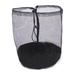 1Pc Black Mesh Drawstring Bag For Ourdoor Sports Ball Equipment H5S9 A6P8
