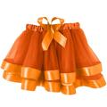 JDEFEG Girl Cat Dress Toddler Kids Girls Bowknot Patchwork Dancing Princess Skirt Tulle Ballet Tutu Skirt Toddler Girl Dress Pack Orange 35