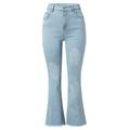 Aayomet Womens Work Pants Women s Lightweight Golf Pants with Zipper Pockets High Waisted Casual Track Work Ankle Pants for Women Light Blue XXL