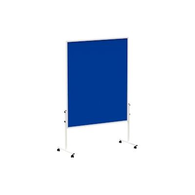 Moderationstafel MAULsolid, Oberfläche Filz, blau, 150 x 120 cm