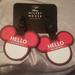 Disney Other | Disney Luggage Tag Set New On Card | Color: Black/Red | Size: Os