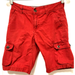 Levi's Bottoms | Levis Red Cargo Shorts Boys Size 10 Regular 25" Waist Relaxed Fit 6 Pockets | Color: Red | Size: 10b