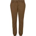 Stoffhose URBAN CLASSICS "Urban Classics Herren Boys Stretch Jogging Pants" Gr. 110/116, Normalgrößen, grün (olive) Jungen Hosen Baumwoll- Stoffhosen