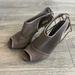 J. Crew Shoes | J. Crew Quorra Peep Toe Leather Heels Brown | Color: Brown | Size: 7