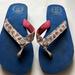 Lilly Pulitzer Shoes | Lily Pulitzer Beach Flip Flop Sz 5 | Color: Blue/Pink | Size: 5