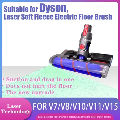 Tête de brosse de sol laser Hurized pour Dyson pièces de rechange pour aspirateur rouleau laser