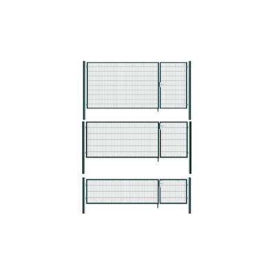 Gartentor Zauntor Einfahrtstor Stabmattenzaun Doppelflügel Grün 1200 x 3500 mm