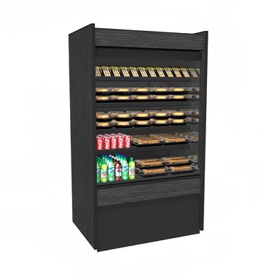 Structural Concepts B7132-QS Oasis 71 5/8" Vertical Open Air Cooler w/ (5) Levels, 208240v/1ph, Self-Service, 71", Black