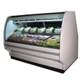 Howard-McCray SC-CDS40E-6C-LED 75-1/2" Full Service Deli Case w/ Curved Glass - (2) Levels, 115v, White