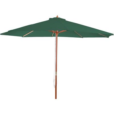 Sonnenschirm Lissabon, Gartenschirm Marktschirm, ø 3,5m Polyester/Holz 7kg grü Image