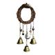 1X Witch Wind Chime Door Hanger Hanging Witch Bell Magickal Protection HomeDecor U5O0