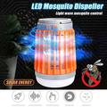 Cyber And Monday Camping Lantern Bug Zapper 3 in 1 Solar Camping Light UV LED Mosquito Killer Lamp Portable Flashlight USB Chargi