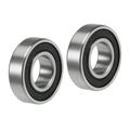 6002-2RS Deep Groove Ball Bearings Z2 15x32x9mm Double Sealed Chrome Steel 2 Pcs