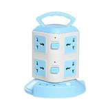 Dezsed Power Strip Tower Surge Protector Clearance Power Strip Surge Protector-Power Strip Tower with 3 Usb Ports&8 Universal Socket Plugs 6.6 Feet Long Extension Cord Blue D