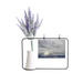 Dark Clouds Overcast Vast Wind Weather Artificial Lavender Flower Vase Bottle Card