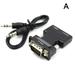 Female To VGA Male Converter With Audio Adapter Support Output HDMI-compatible G0W3