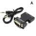 Female To VGA Male Converter With Audio Adapter Support Output HDMI-compatible A3V3