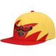 MNC HAWKS GOLD RED NBA MNC HWC SHARKTOOTH SNAPBACK HATMENSNP - Homme Taille: OSFA