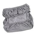 Rectangle Ottoman Slipcover Washable Jacquard Fabric Storage Ottoman Slipcovers for Most Hinged Lid Storage Ottoman Hotel Bedroom Gray