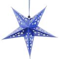 30cm Paper Star Lantern 3D Pentagram Lampshade for Christmas Xmas Party Holloween Birthday Home Hanging Decorations (Blue)