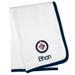 White Winnipeg Jets Personalized Baby Blanket