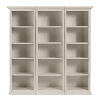 Tuscan 3-Piece Flush Bookcase Set - Taupe - Ballard Designs