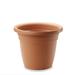 Crescent Garden Plastic Pot Planter in Orange/Brown | 13.5 H x 18 W x 18 D in | Wayfair 645667252814