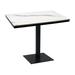 ERF, Inc. ERF Inc Square 36" L x 36" W Table, Granite in Black/Gray/White | 30 H x 36 D in | Wayfair ERP-HPL-5-3636